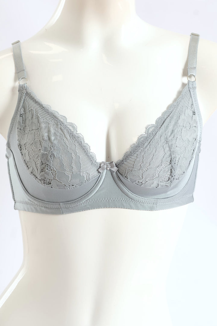 2 Pack Non-Padded Bra - Mauve/Silver