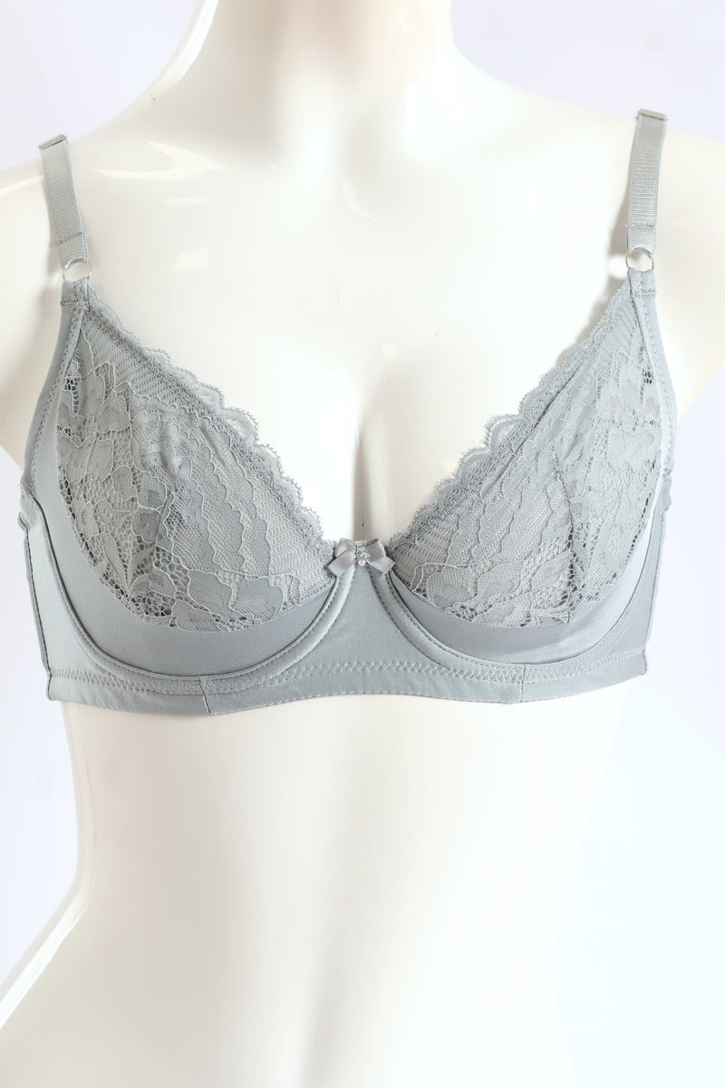 2 Pack Non-Padded Bra - Mauve/Silver