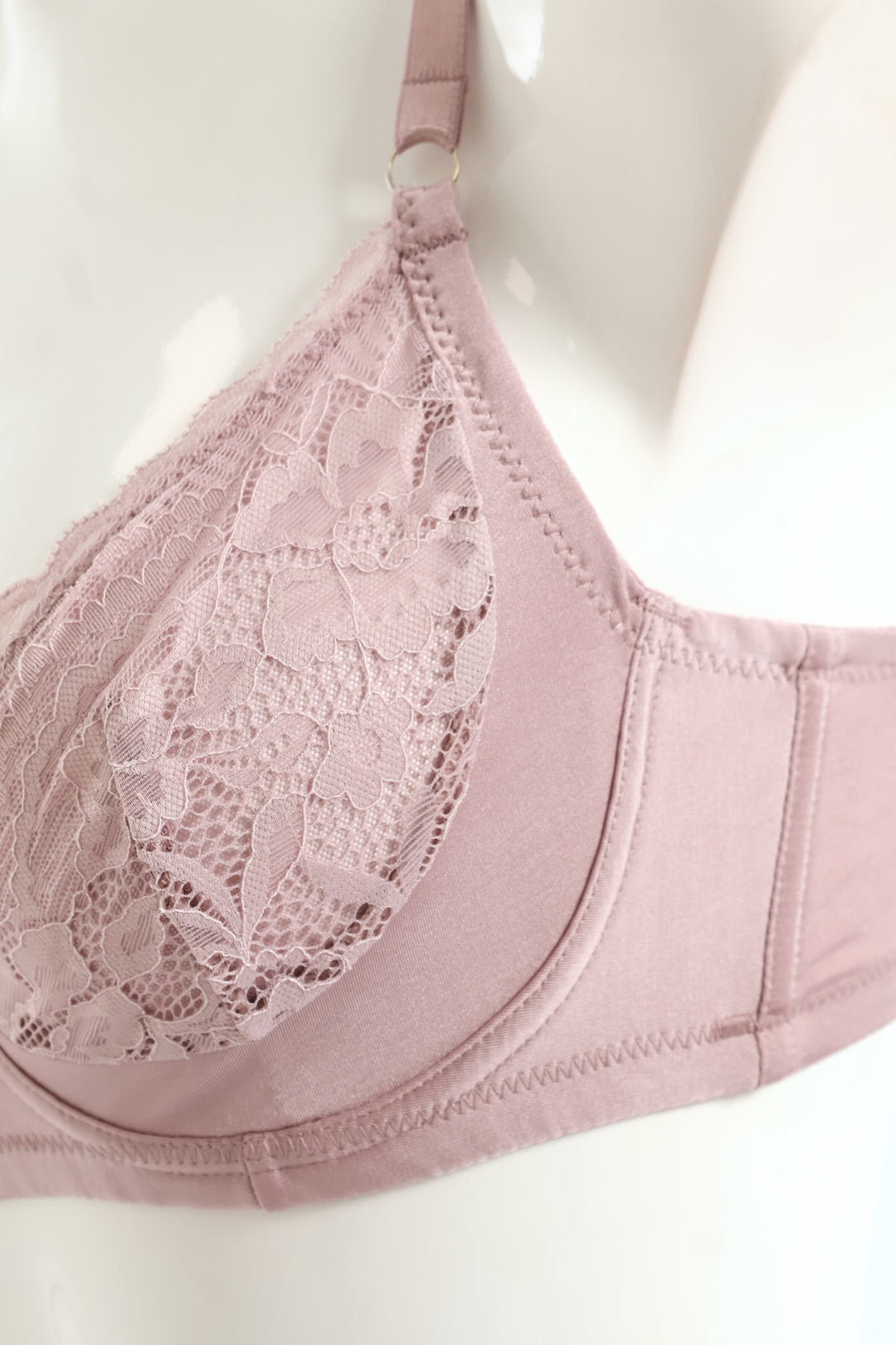 2 Pack Non-Padded Bra - Mauve/Silver