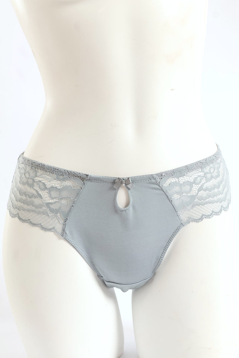 2 Pack Brazilian Panties - Mauve/Silver