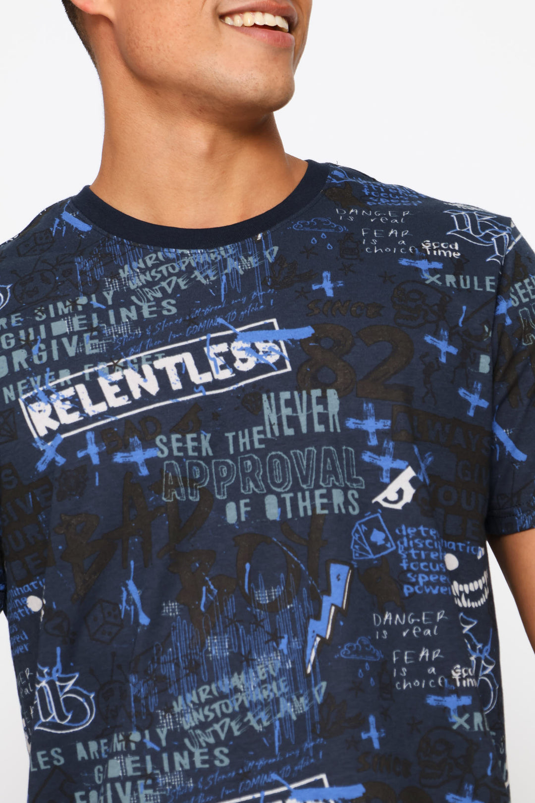 Relentless Tee - Black/Navy