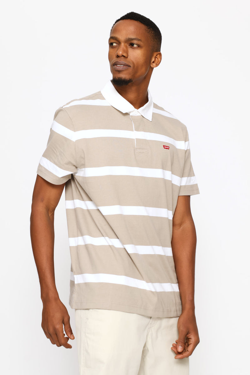 Classic Short Sleeve Rugby Golfer - Khaki