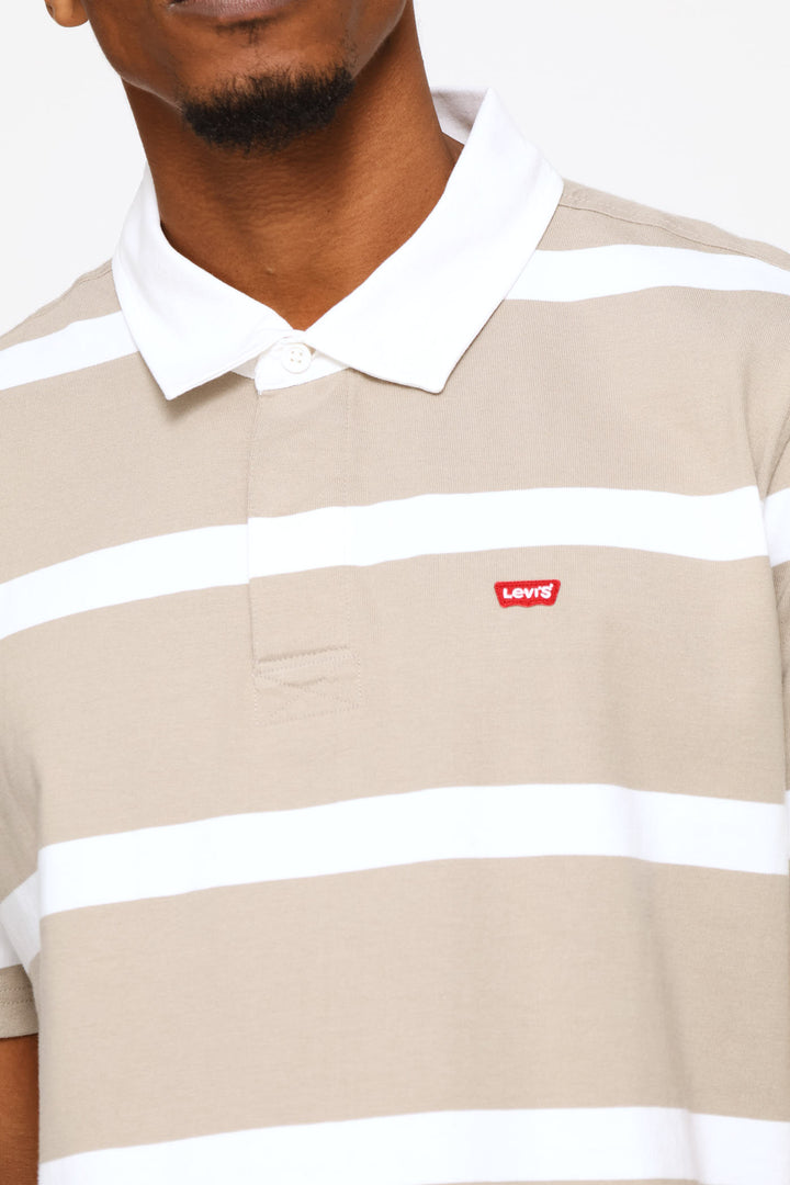 Classic Short Sleeve Rugby Golfer - Khaki
