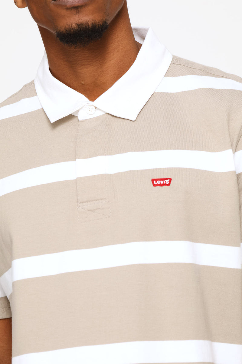 Classic Short Sleeve Rugby Golfer - Khaki