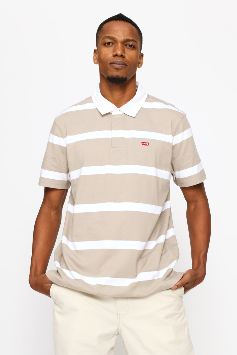 Classic Short Sleeve Rugby Golfer - Khaki