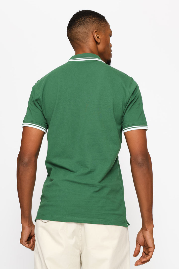 Hm Slim Polo Golfer - Green
