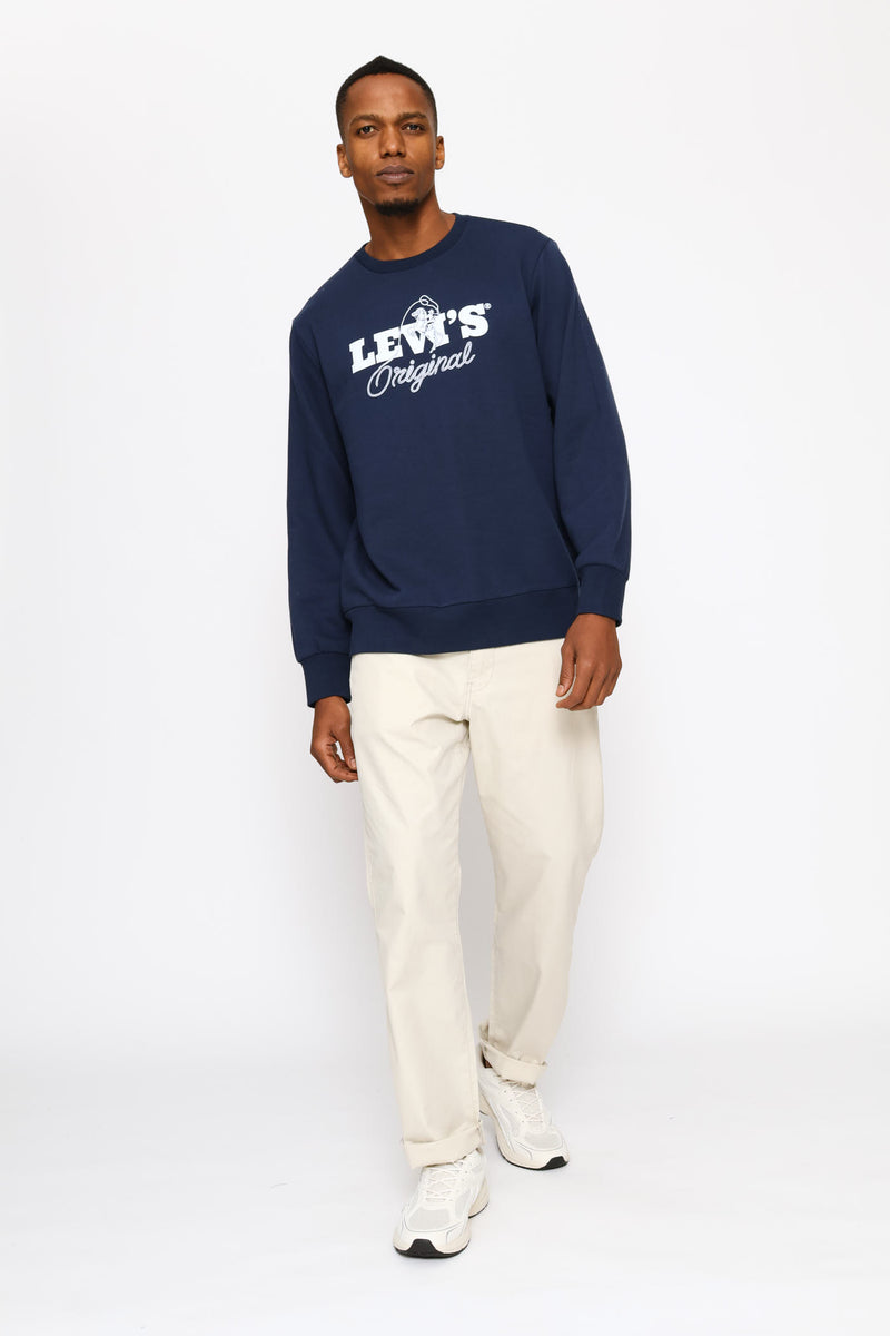Standard Graphic Crew Top - Navy