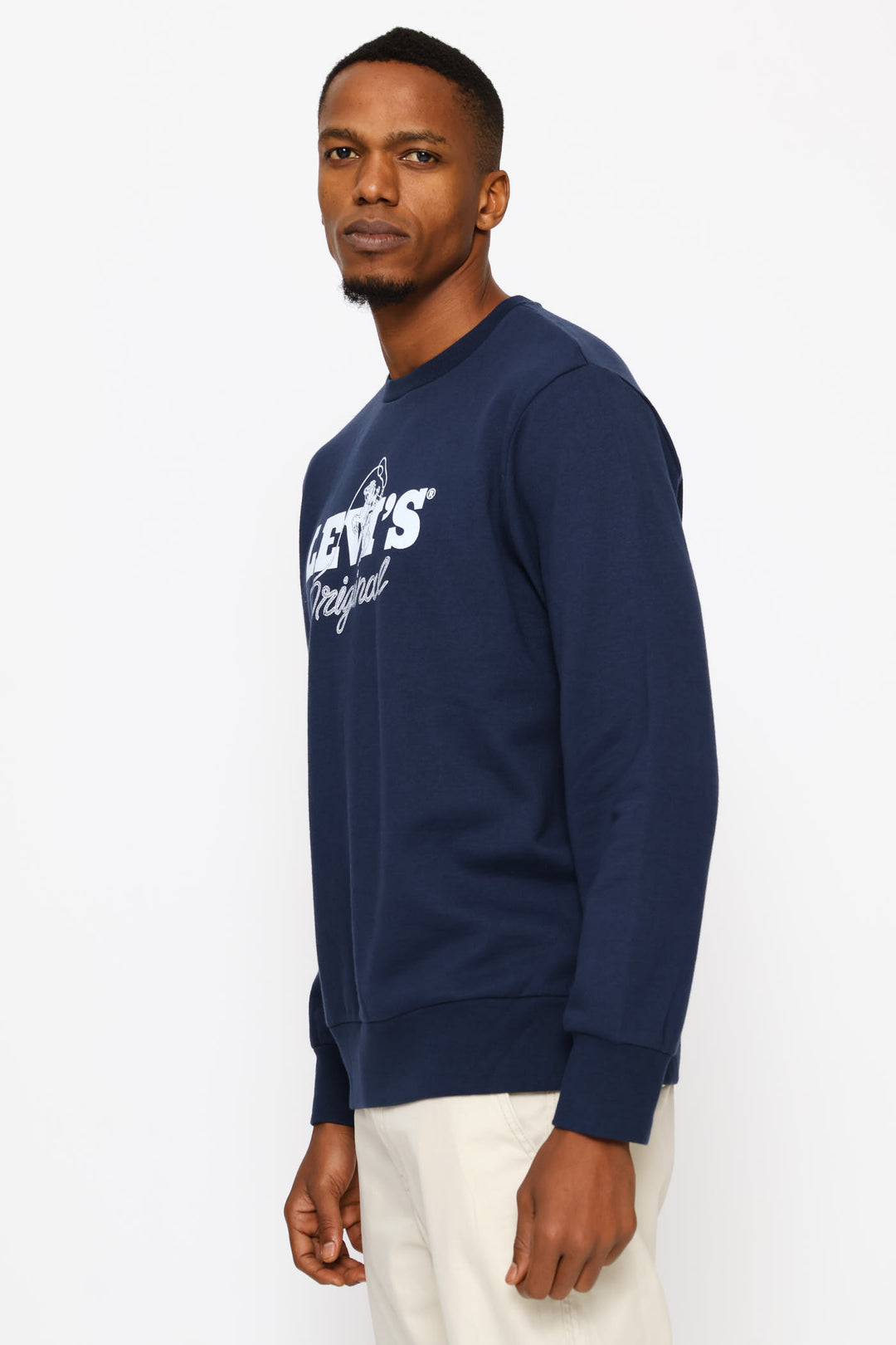 Standard Graphic Crew Top - Navy