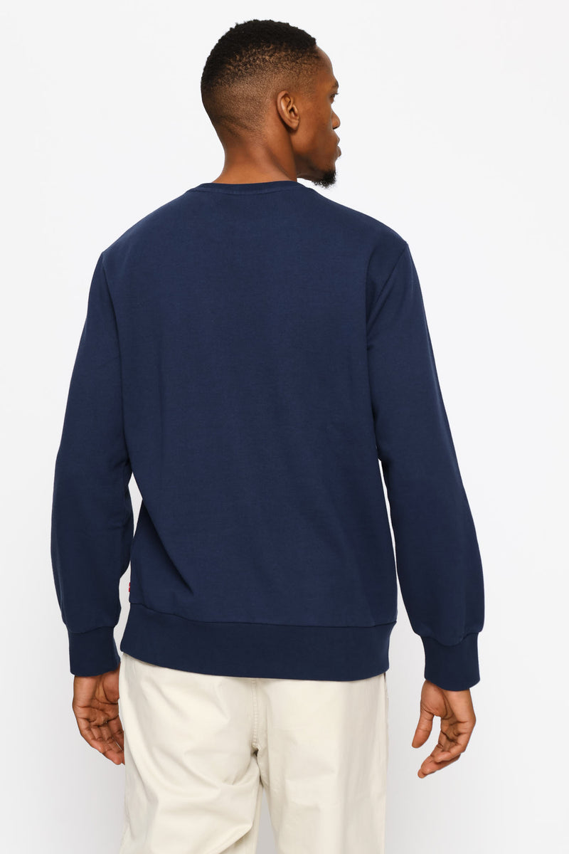 Standard Graphic Crew Top - Navy