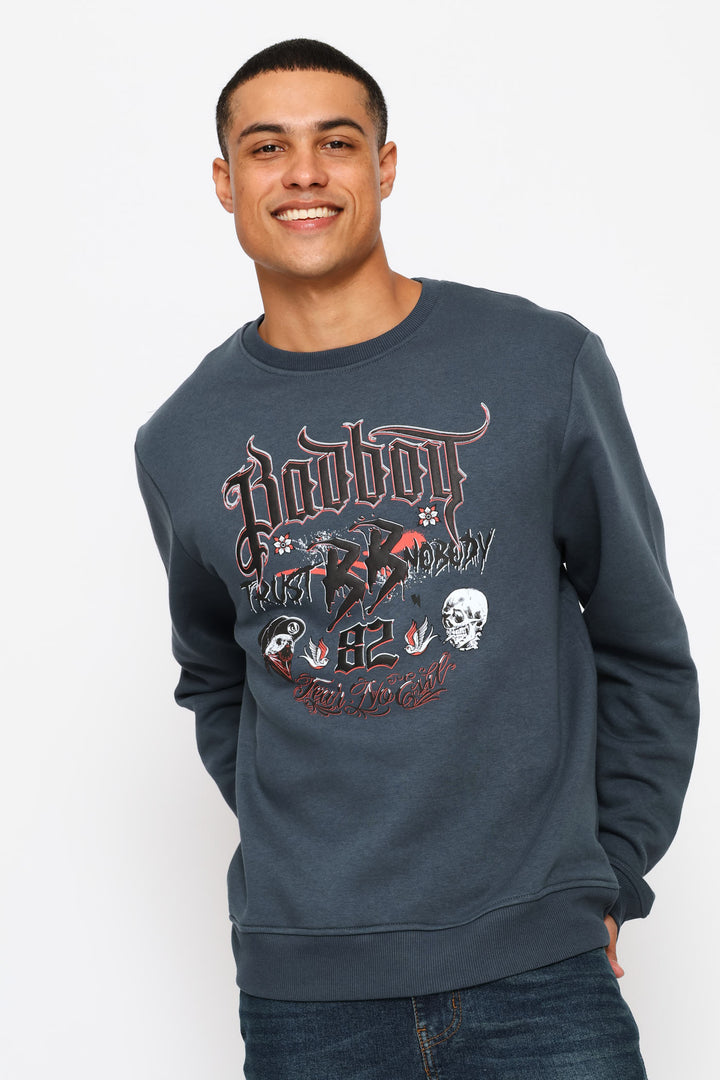 LA Graffiti Crew Top - Slate