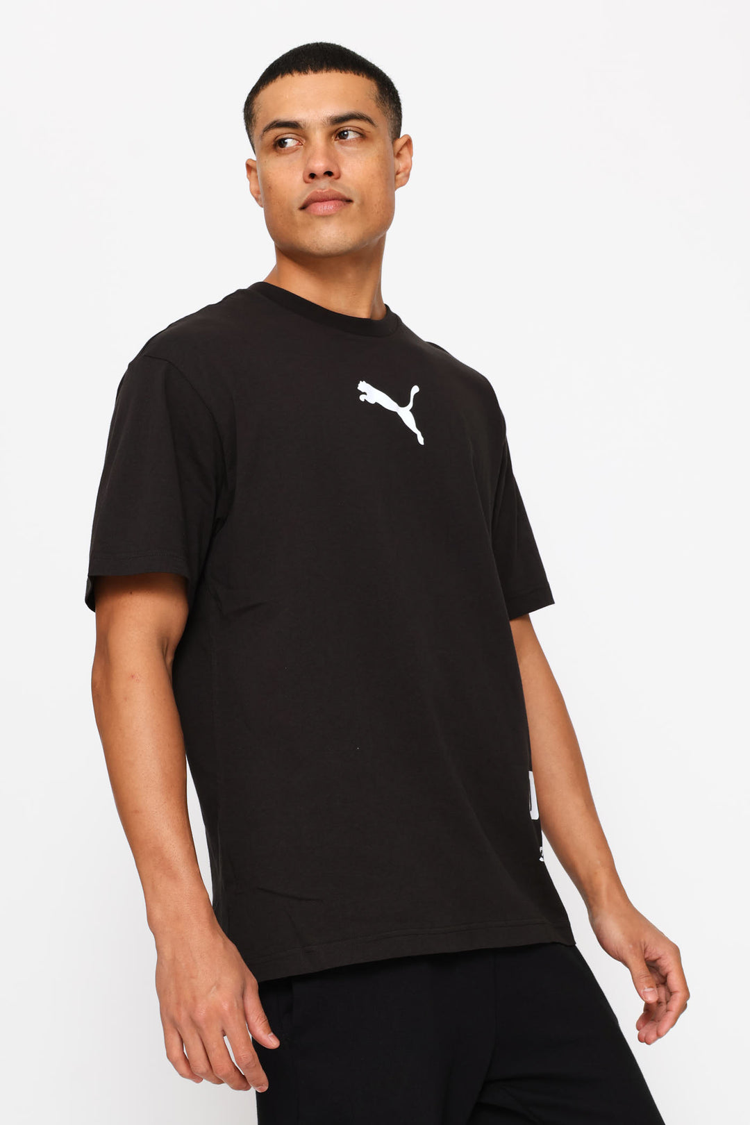 Sport Relaxed Graphic Tee - Black