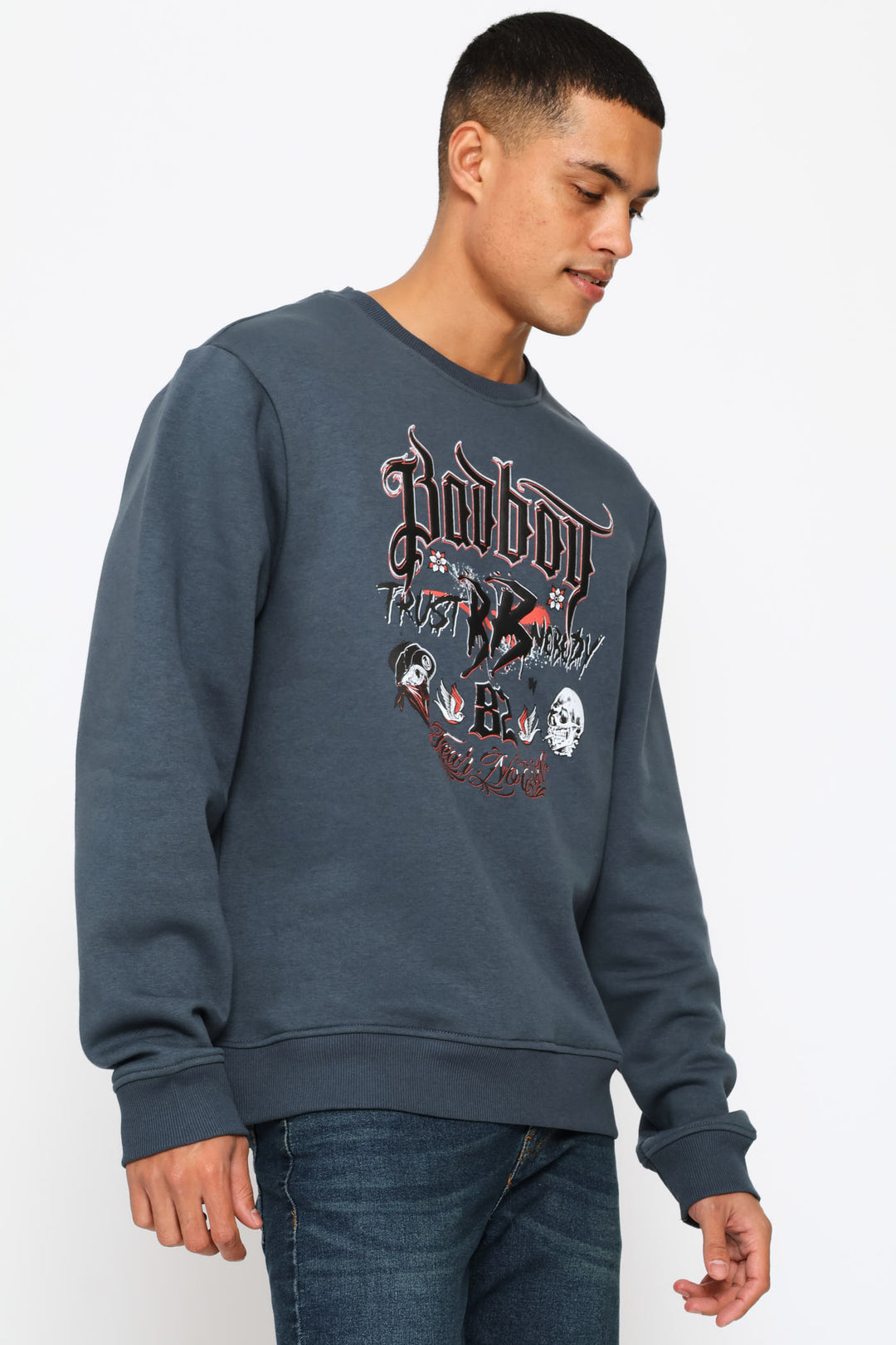 LA Graffiti Crew Top - Slate