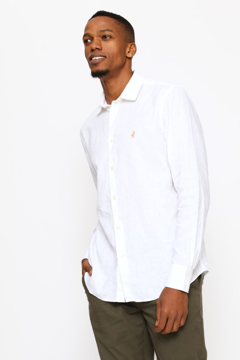 Lex Linen Shirt - White