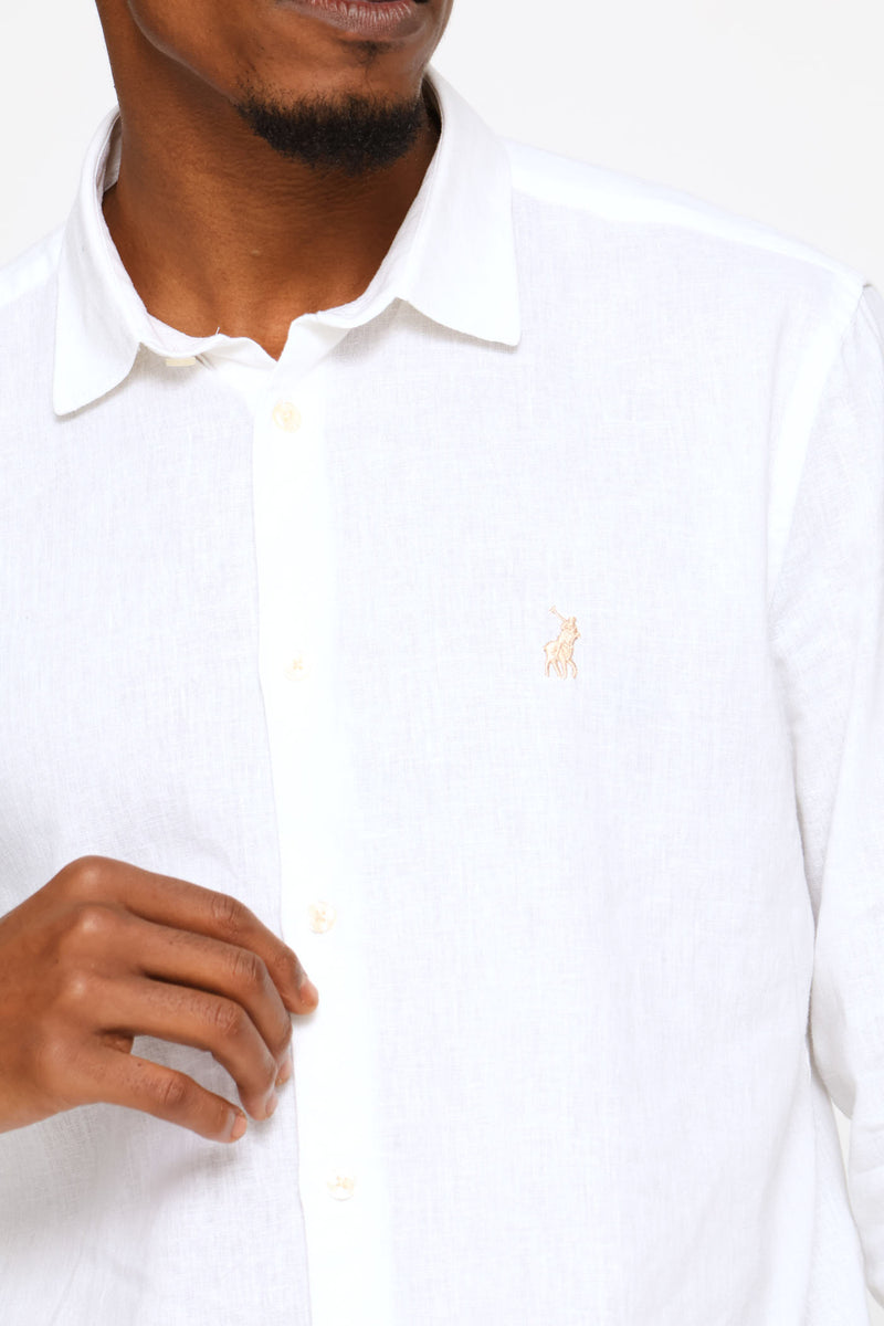 Lex Linen Shirt - White