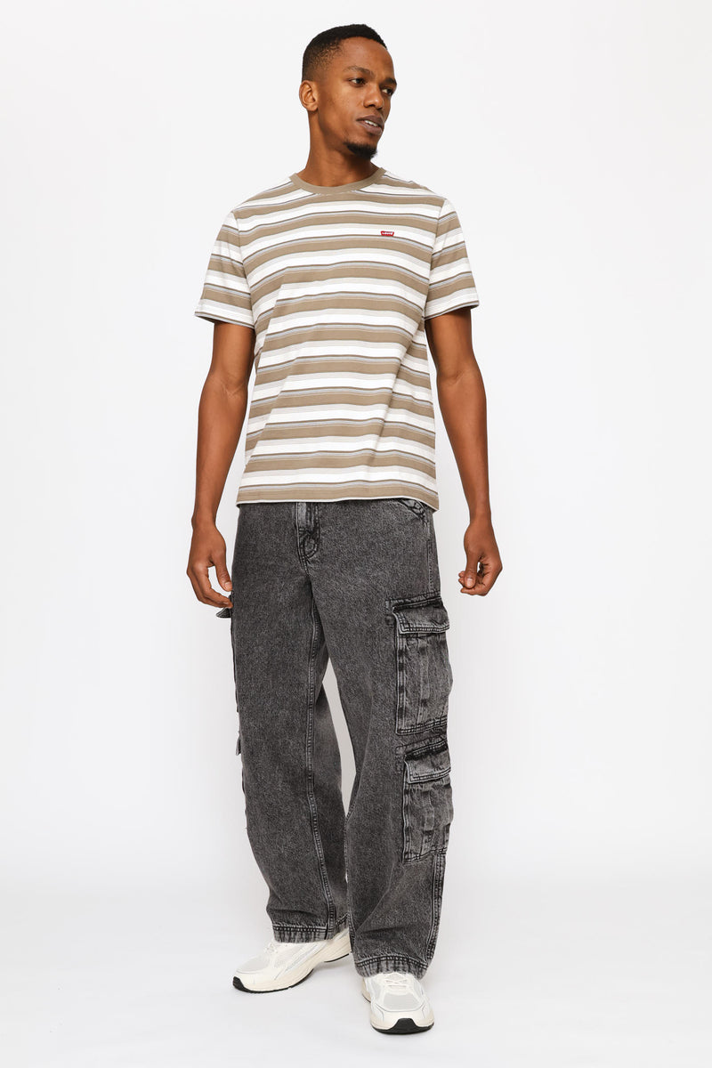 Jen Stripe Maitake Original Hm Tee - Brown