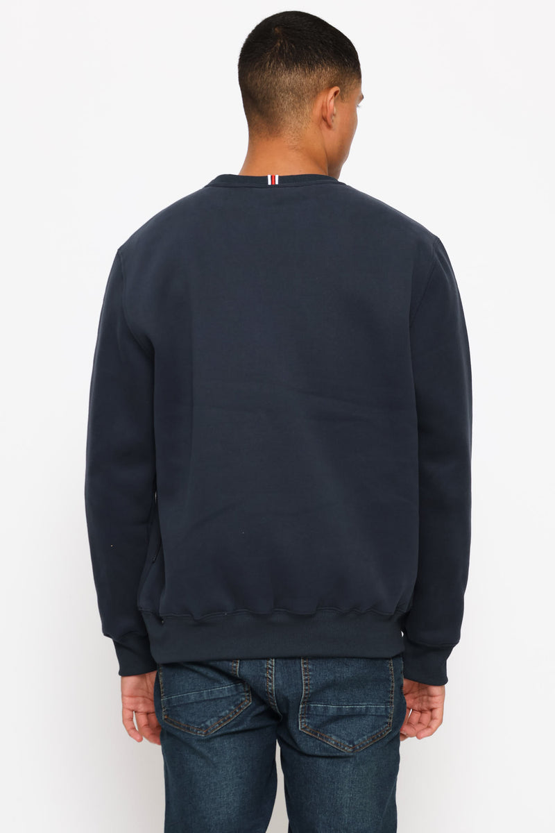 Mathis Crew Top - Navy
