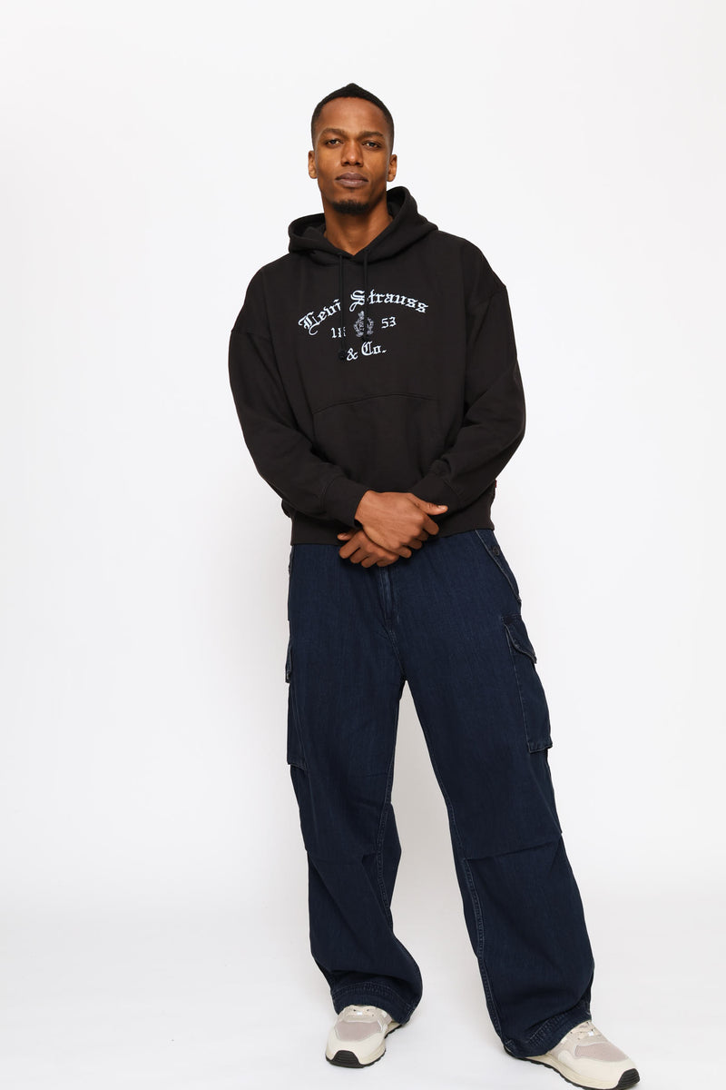 Field Smudge Baggy Cargo Pant - Indigo