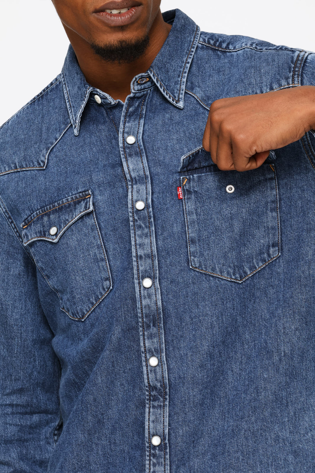 Barstow Standard Solucell Western Shirt - Mid Wash