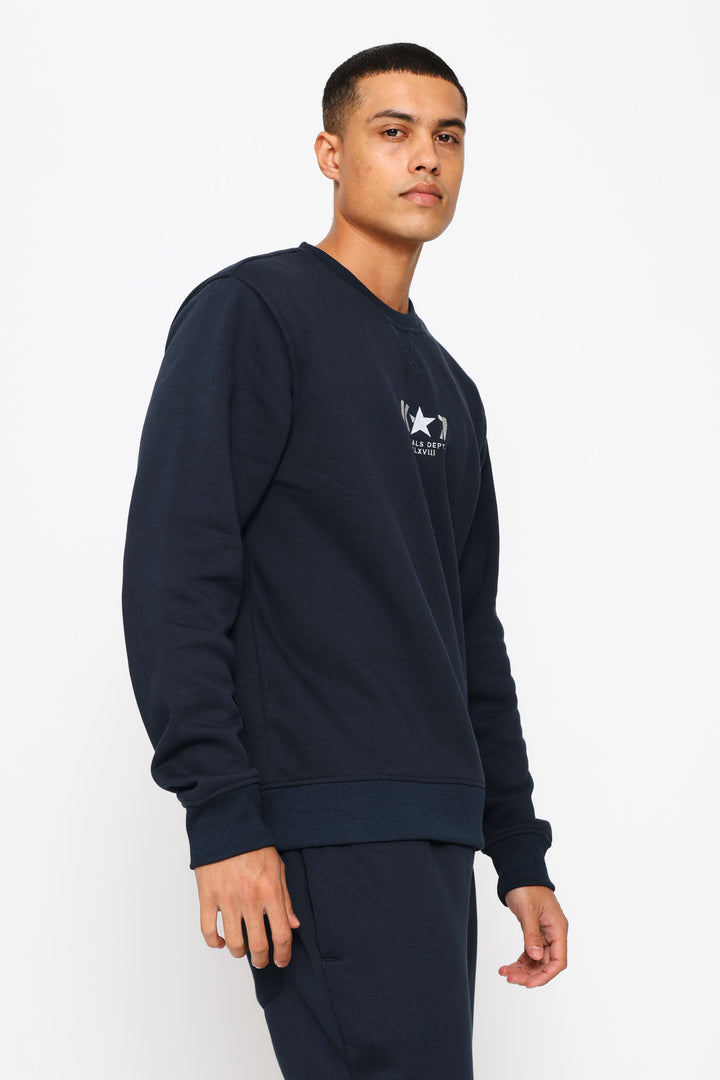 Breakers Crew Top - Navy