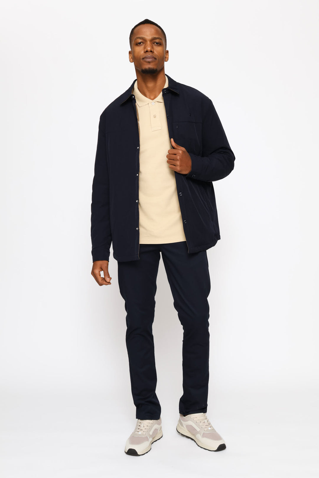 Johnson Reversible Jacket - Navy/Brown