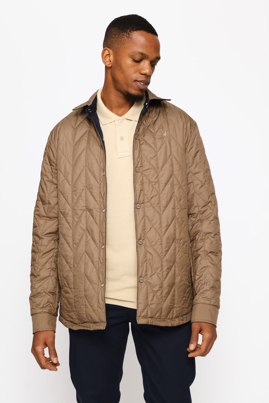 Johnson Reversible Jacket - Navy/Brown
