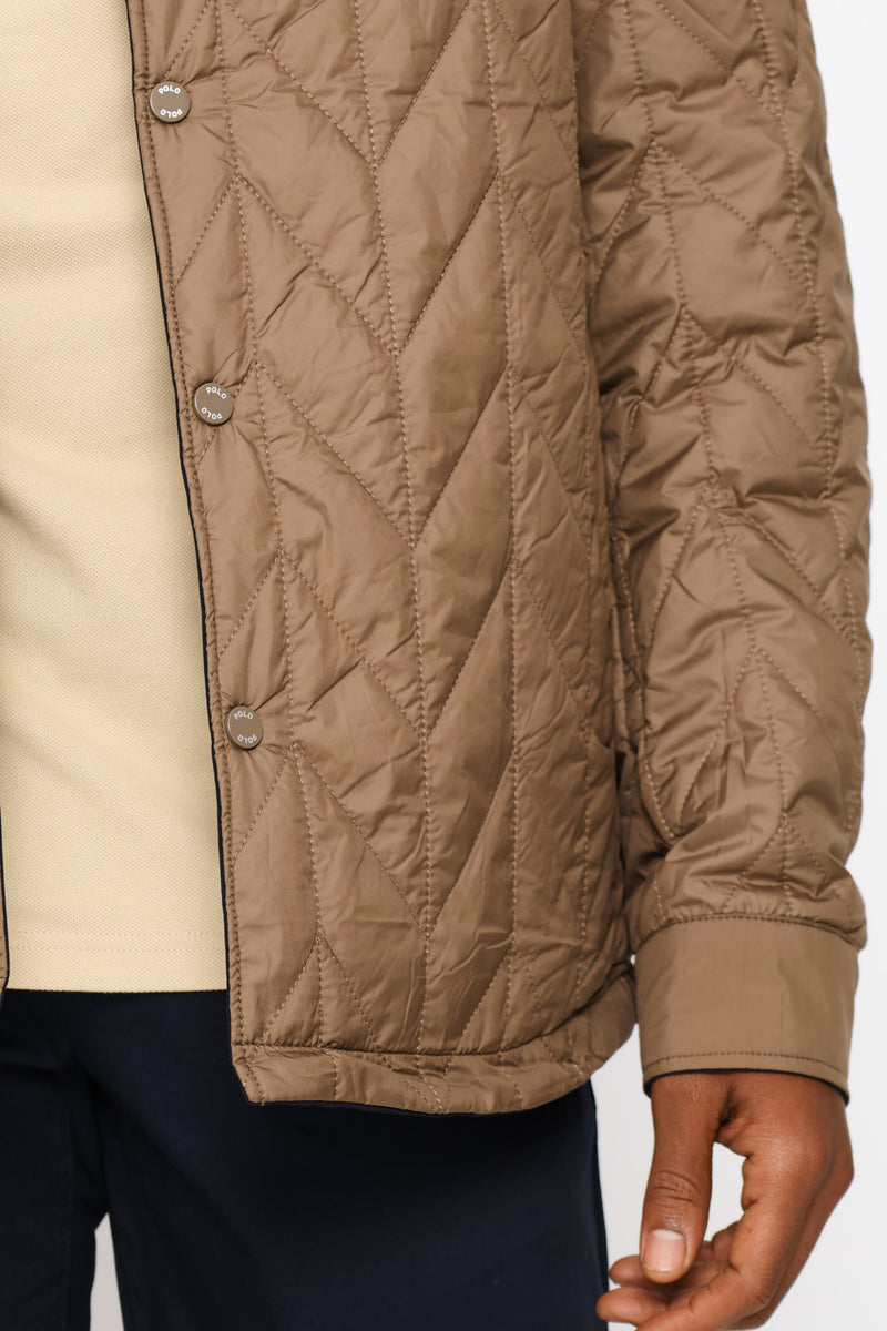 Johnson Reversible Jacket - Navy/Brown