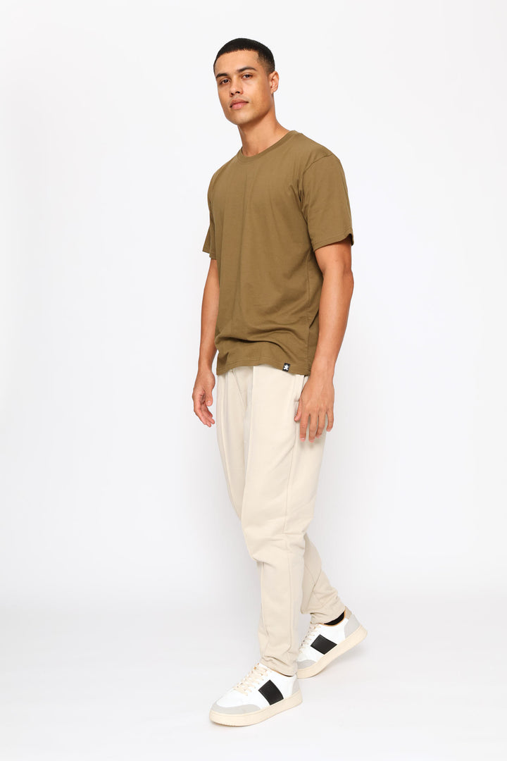 Pin Tuck Jogger - Stone