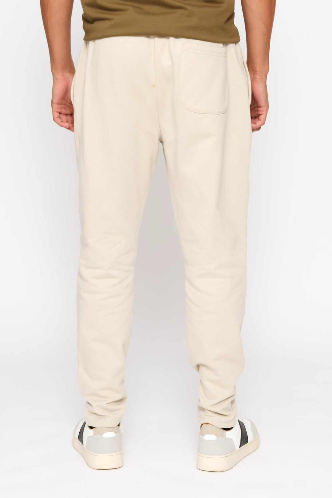 Pin Tuck Jogger - Stone