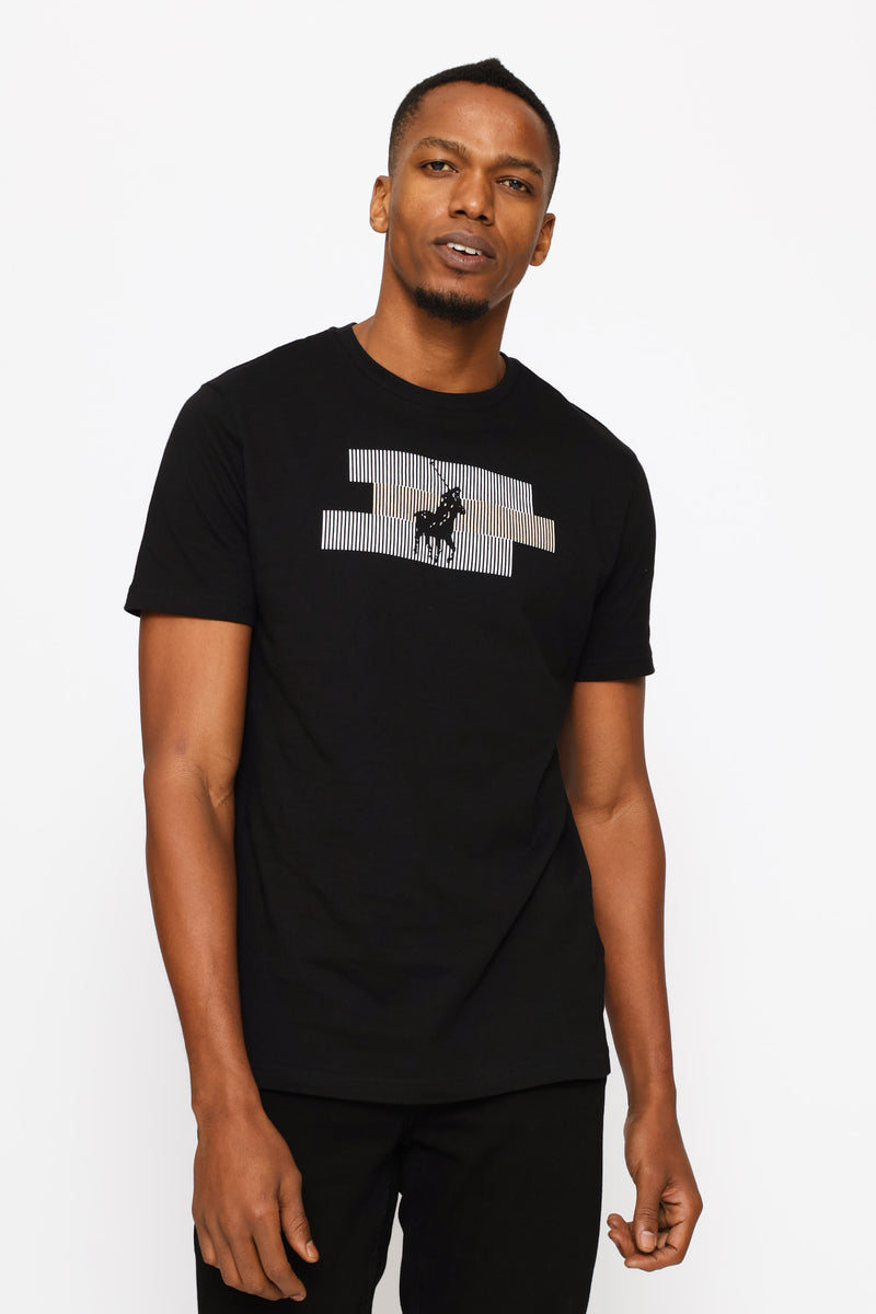 Hakeem Pony Printed Tee - Black