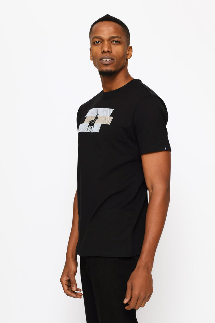 Hakeem Pony Printed Tee - Black