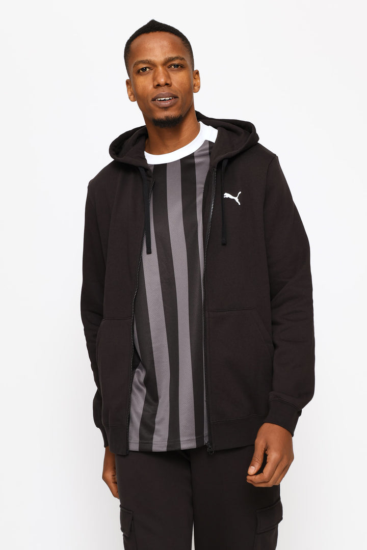 Essential Full-Zip Fleece Top - Black