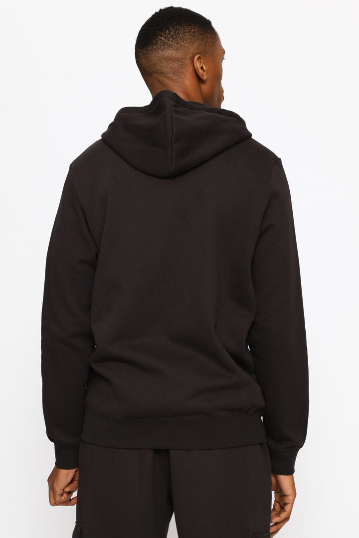 Essential Full-Zip Fleece Top - Black