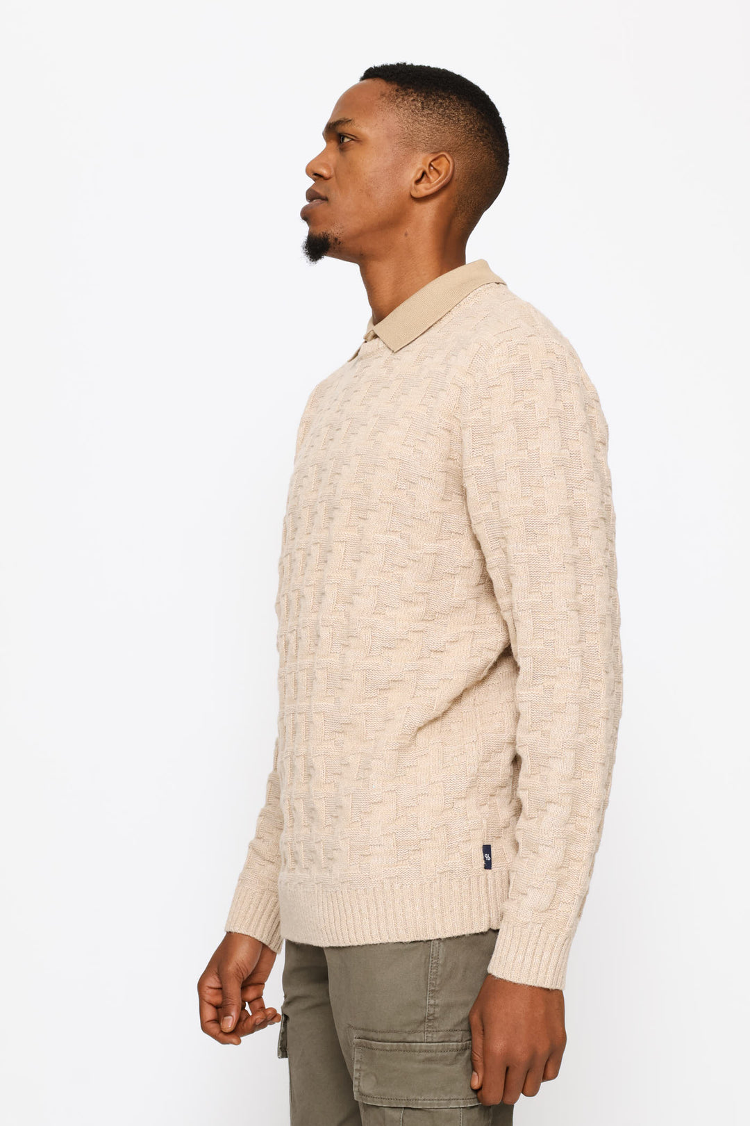 Tetris Crew Knitwear - Stone