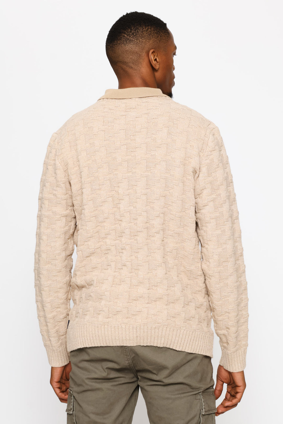 Tetris Crew Knitwear - Stone