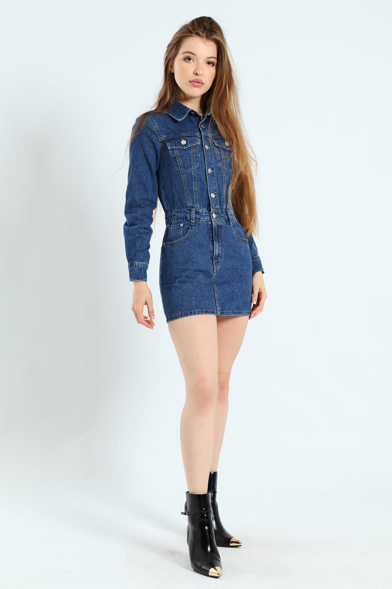 Long Sleeve Bodycon Mini Dress