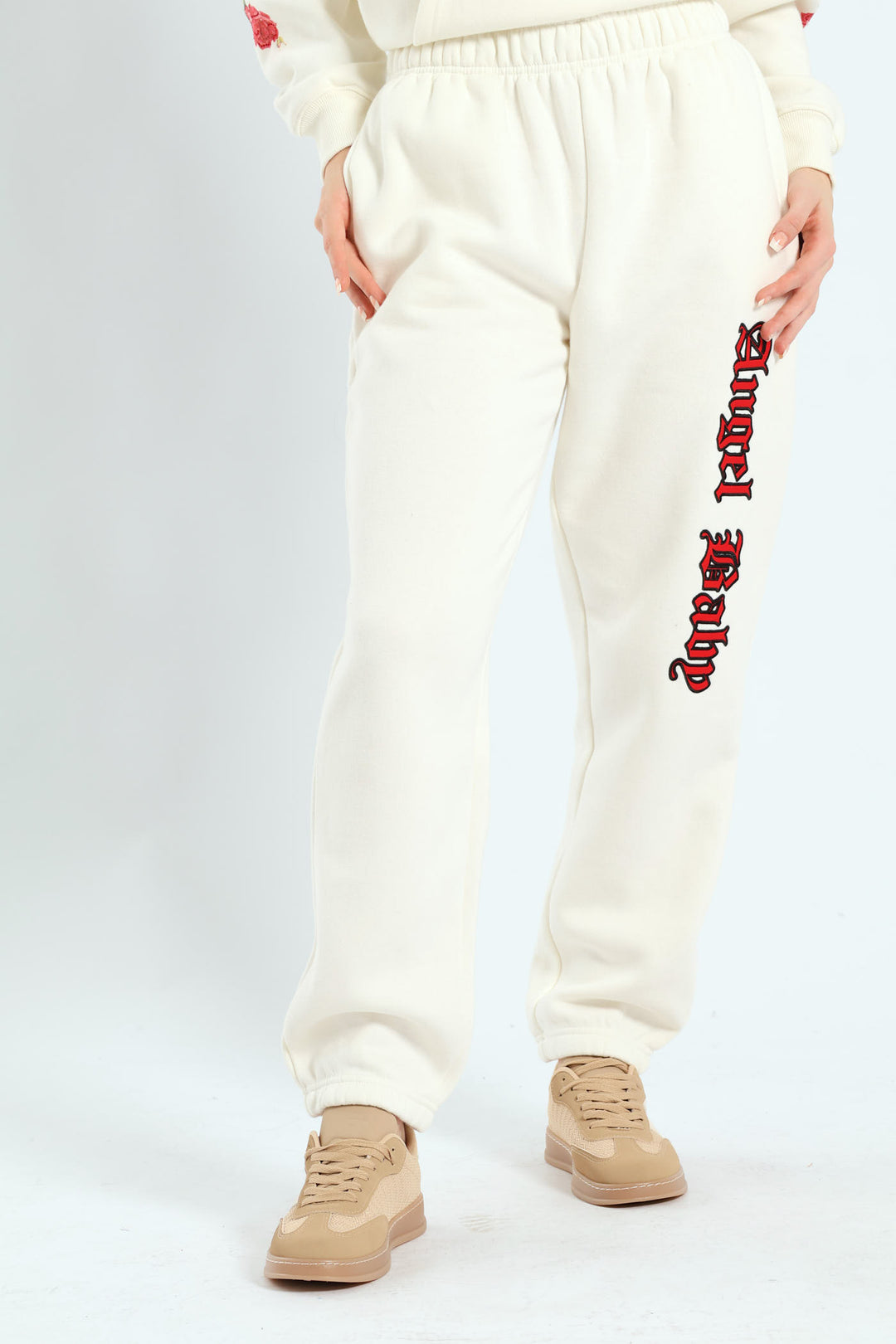 Angel Baby Jogger Pants - White