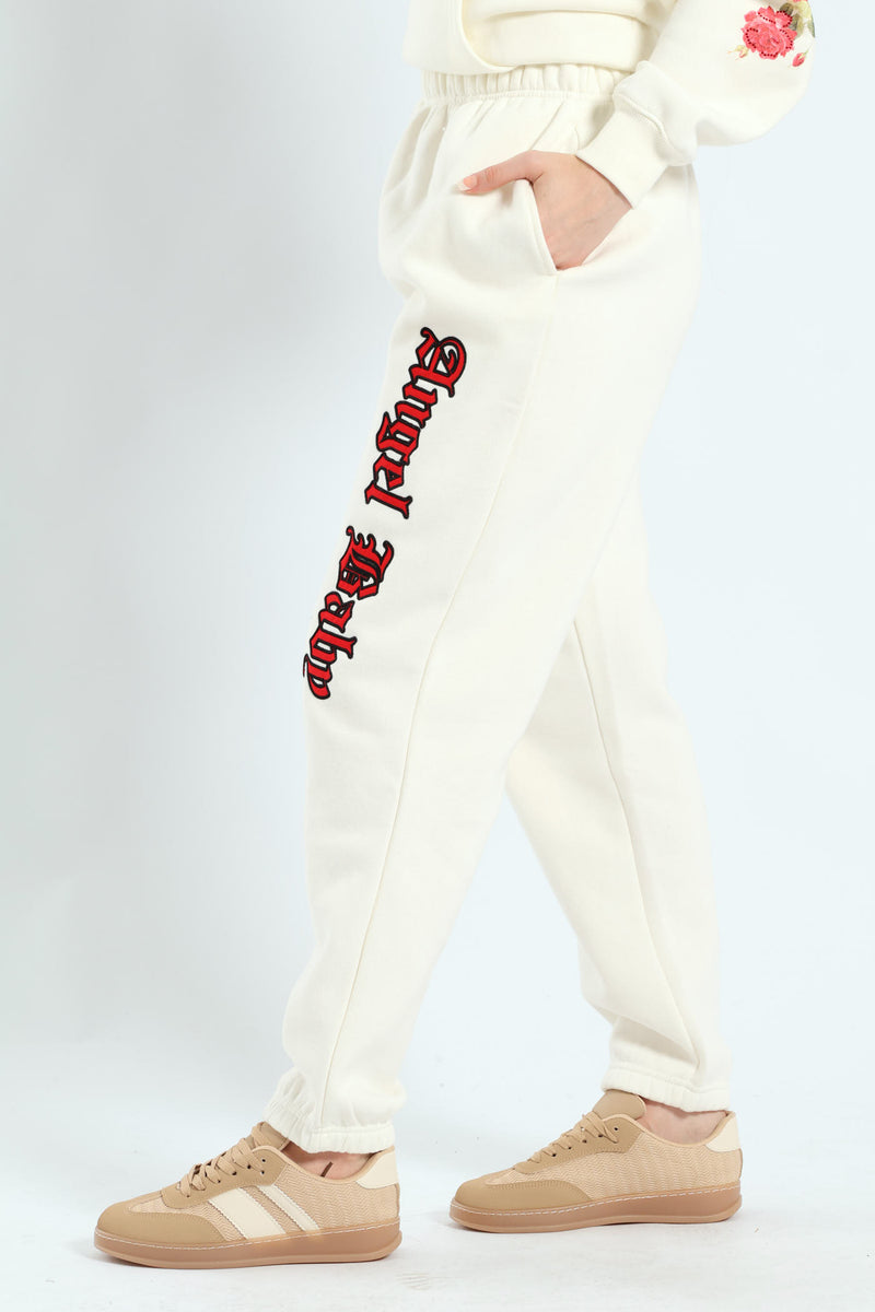 Angel Baby Jogger Pants - White
