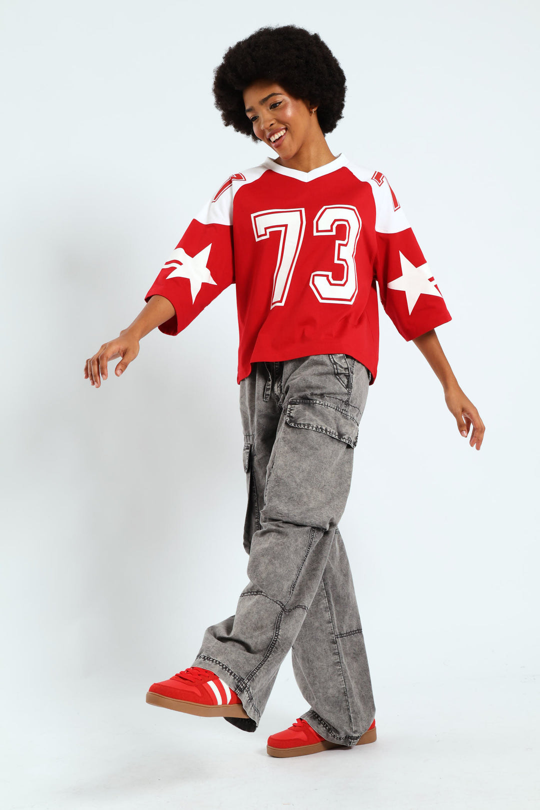 Enzyme Cargo Wide Leg Pants - Grey