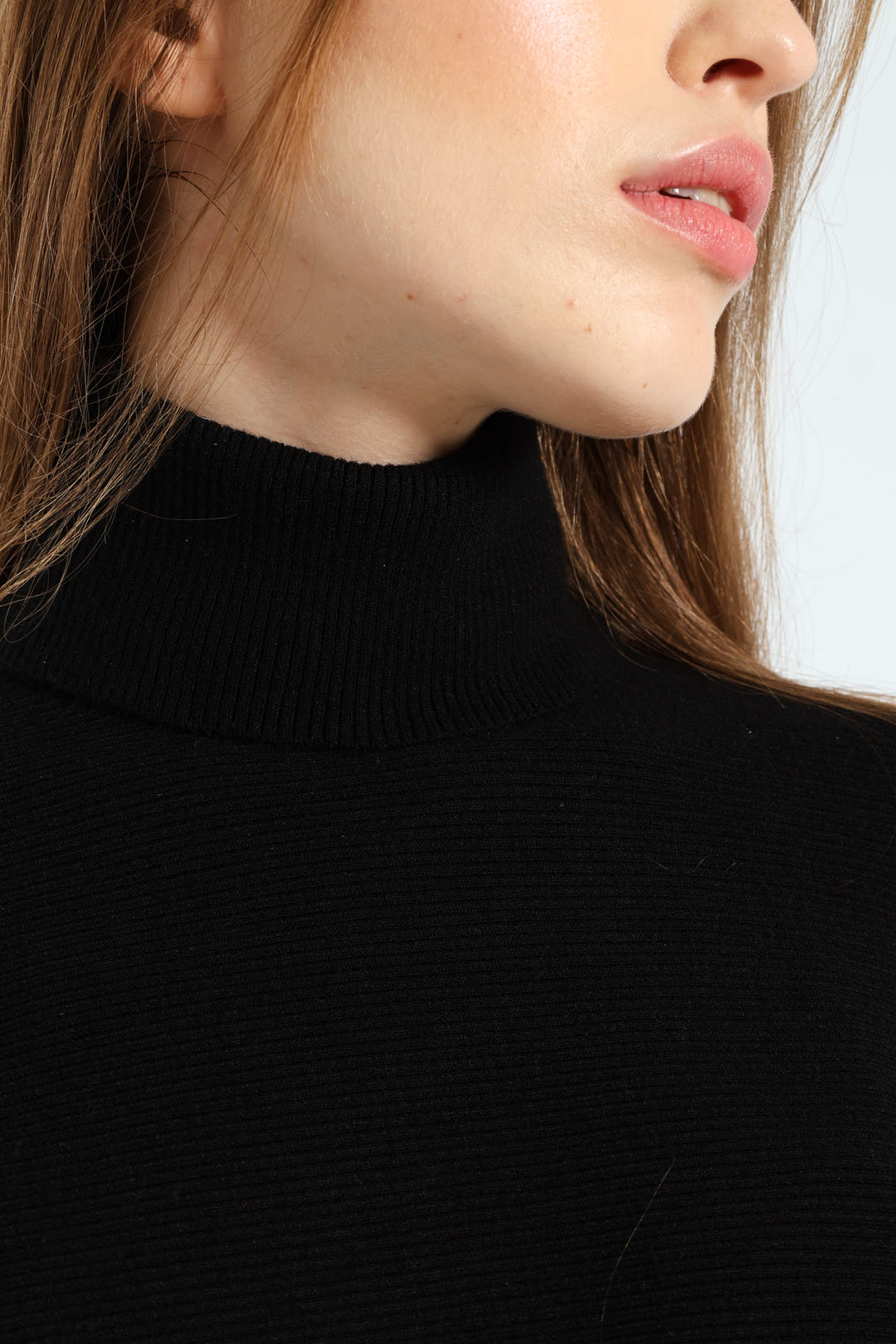 Turtleneck Sweater & Skirt - Black