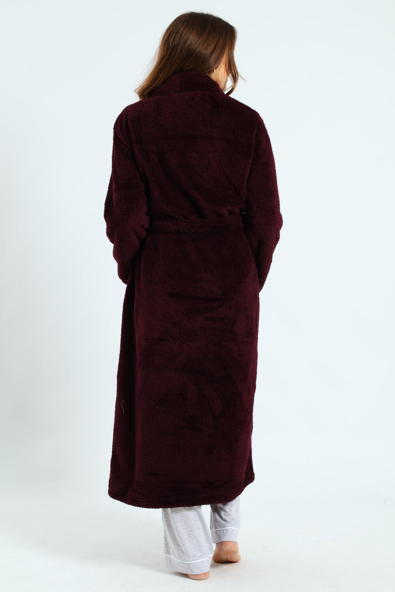 Fluffy Gown - Wine