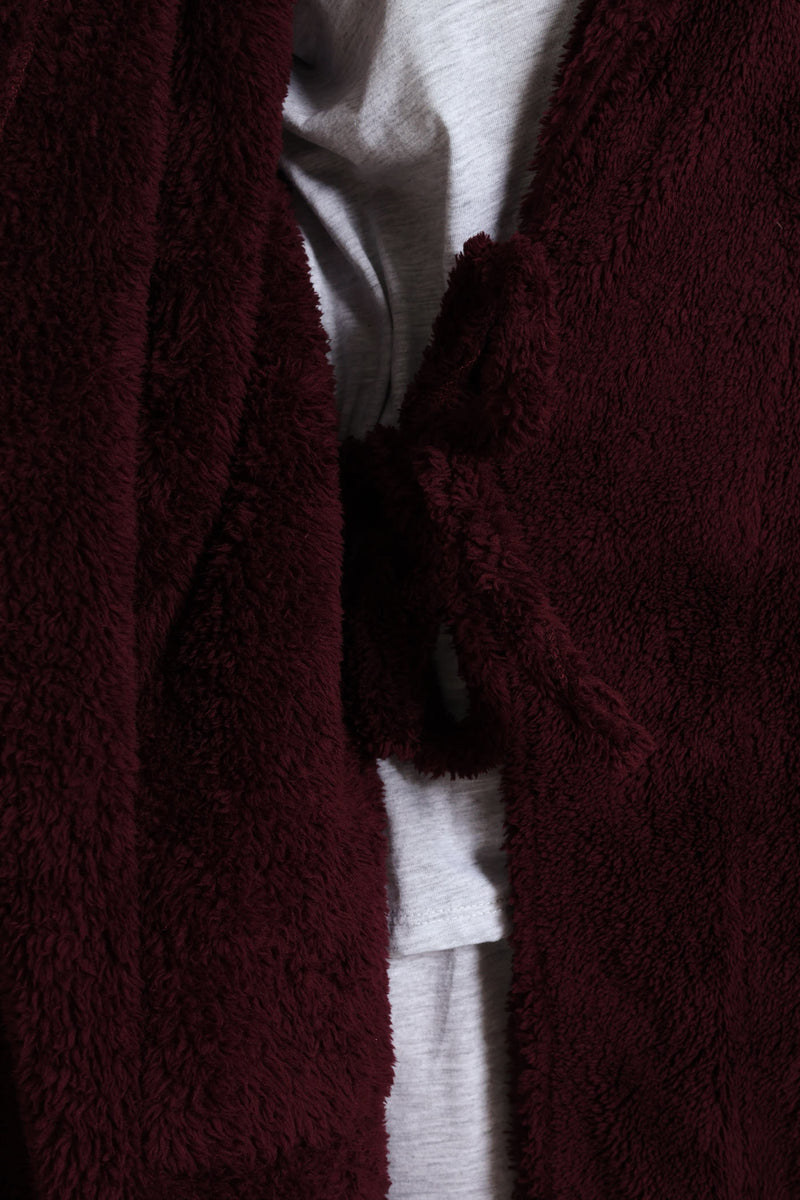 Fluffy Gown - Wine