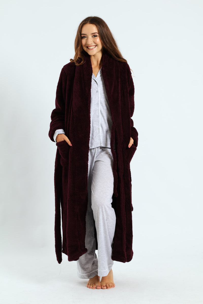 Fluffy Gown - Wine