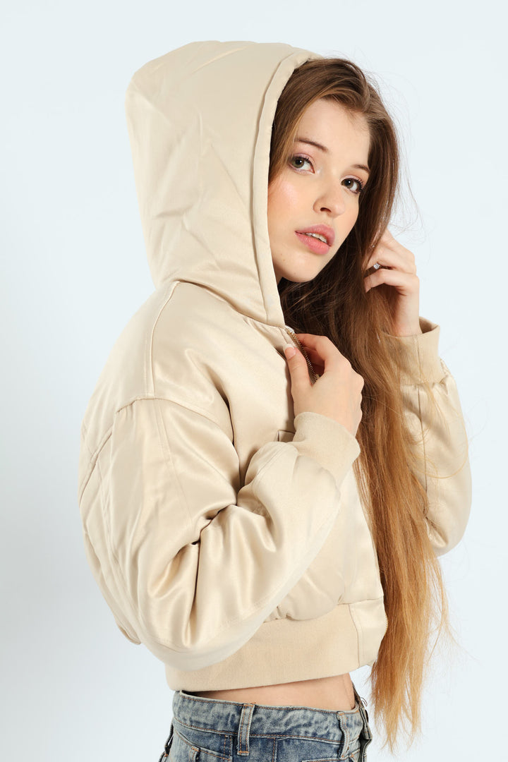 Regular Bomber Jacket - Champagne