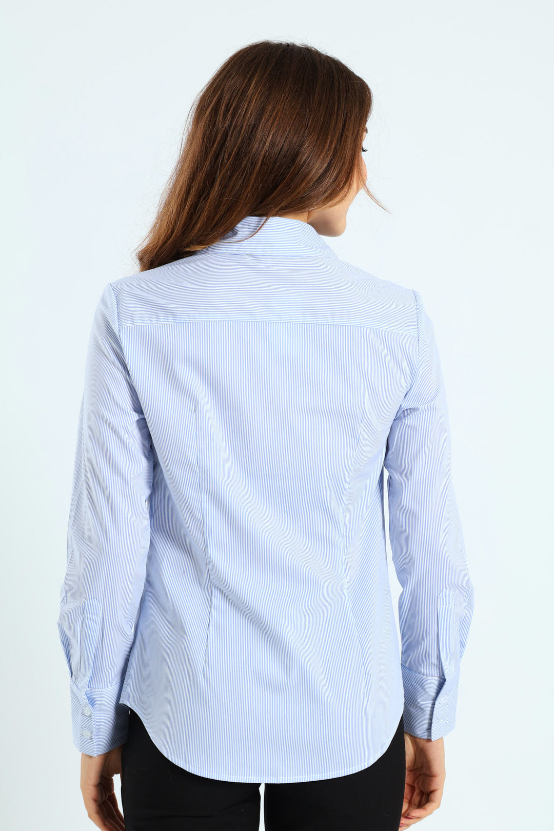 Classic Formal Stripe Shirt - Light Blue