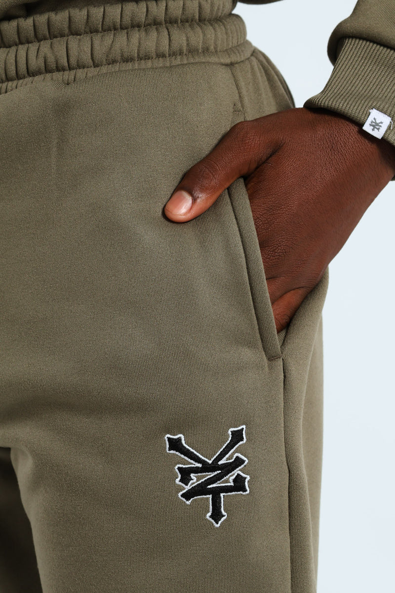 Boys Fleece Jogger - Olive