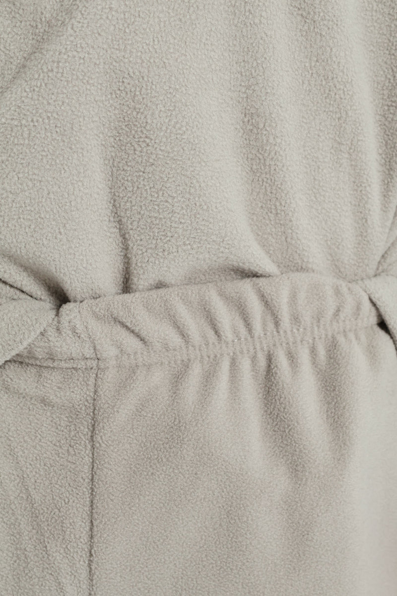 Boys Micro Fleece Bear Raglan Sleeve Sleep Set - Grey