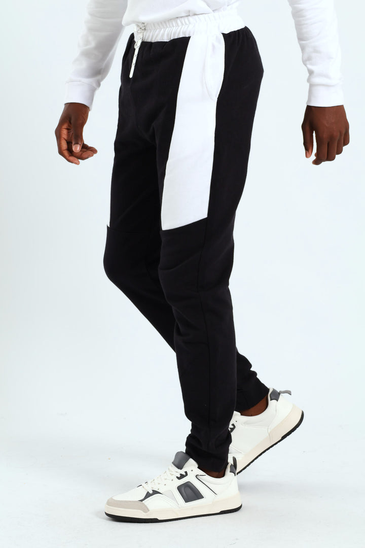 Boys Mr Beast Fleece Joggers - Black/White