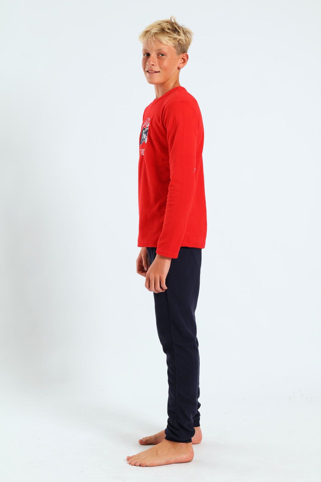 Boys Skater Legend Micro Fleece Sleep Set - Red