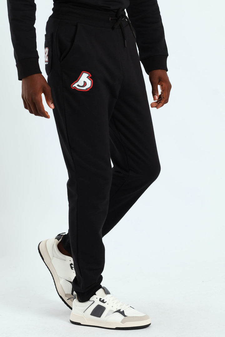 Boys Street Rebel Crew Sweater - Black