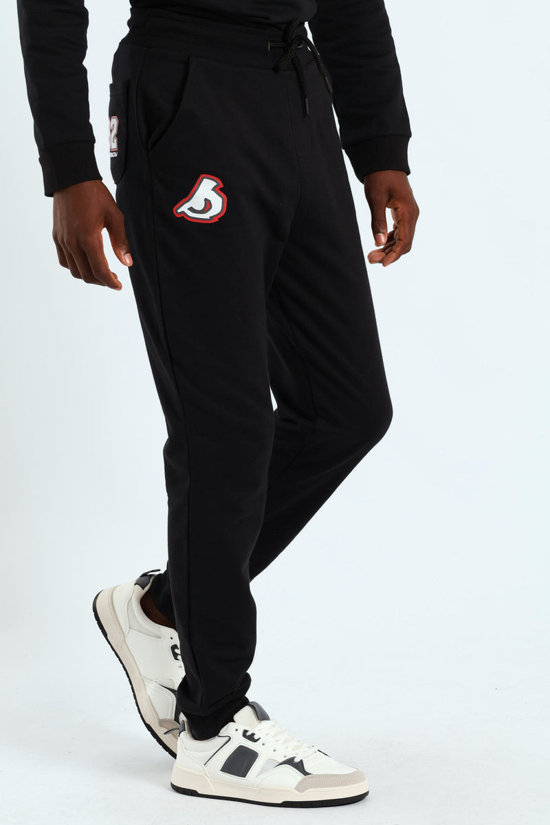 Boys Street Rebel Crew Sweater - Black